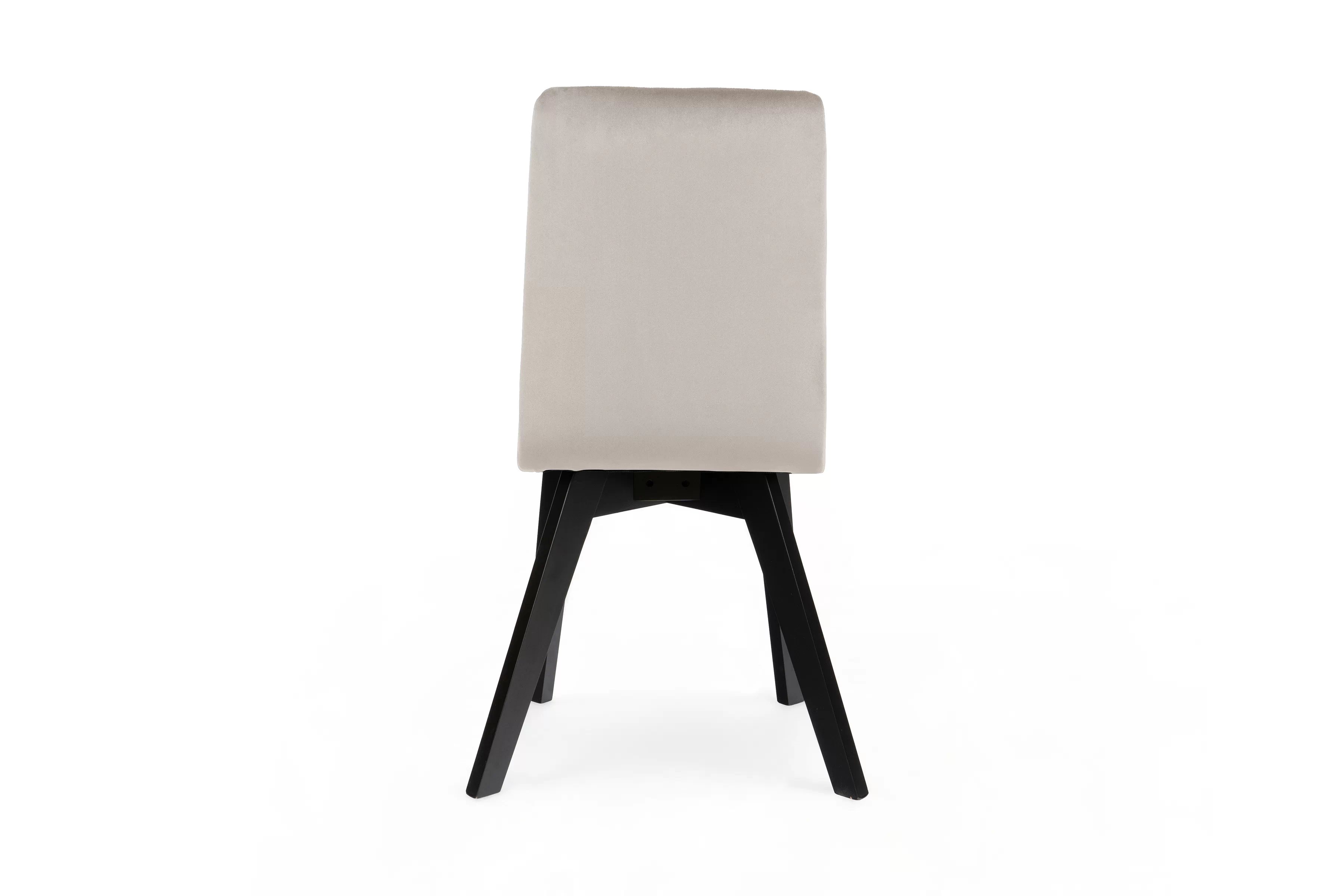 Jídelní čalouněná židle Modern 4 - béžová Salvador 02 / černé nožky židle čalouněné Modern 4 na drewnianych nogach - béžová Salvador 02 / černé nožičky