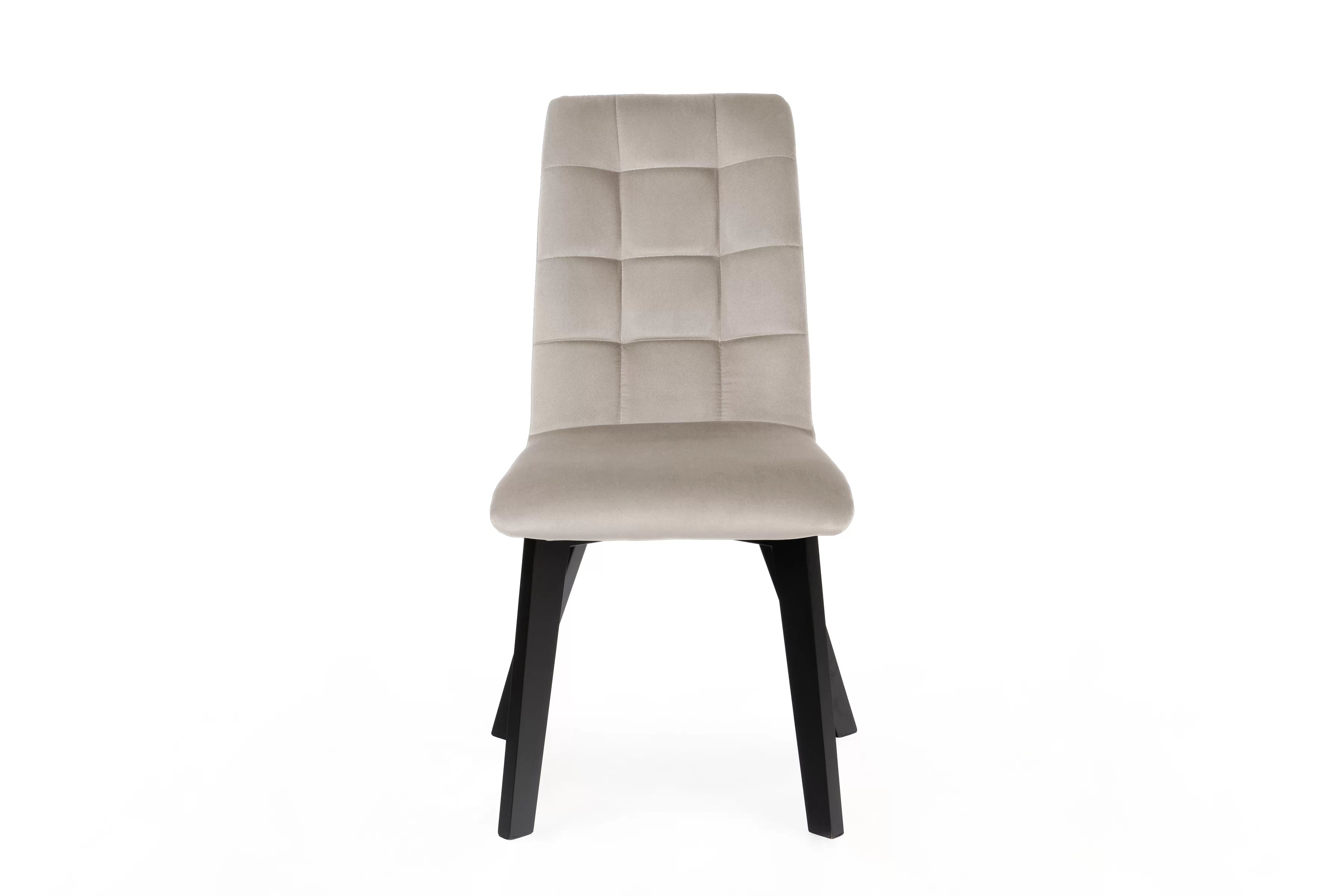 Jídelní čalouněná židle Modern 4 - béžová Salvador 02 / černé nožky židle čalouněné Modern 4 na drewnianych nogach - béžová Salvador 02 / černé nožičky
