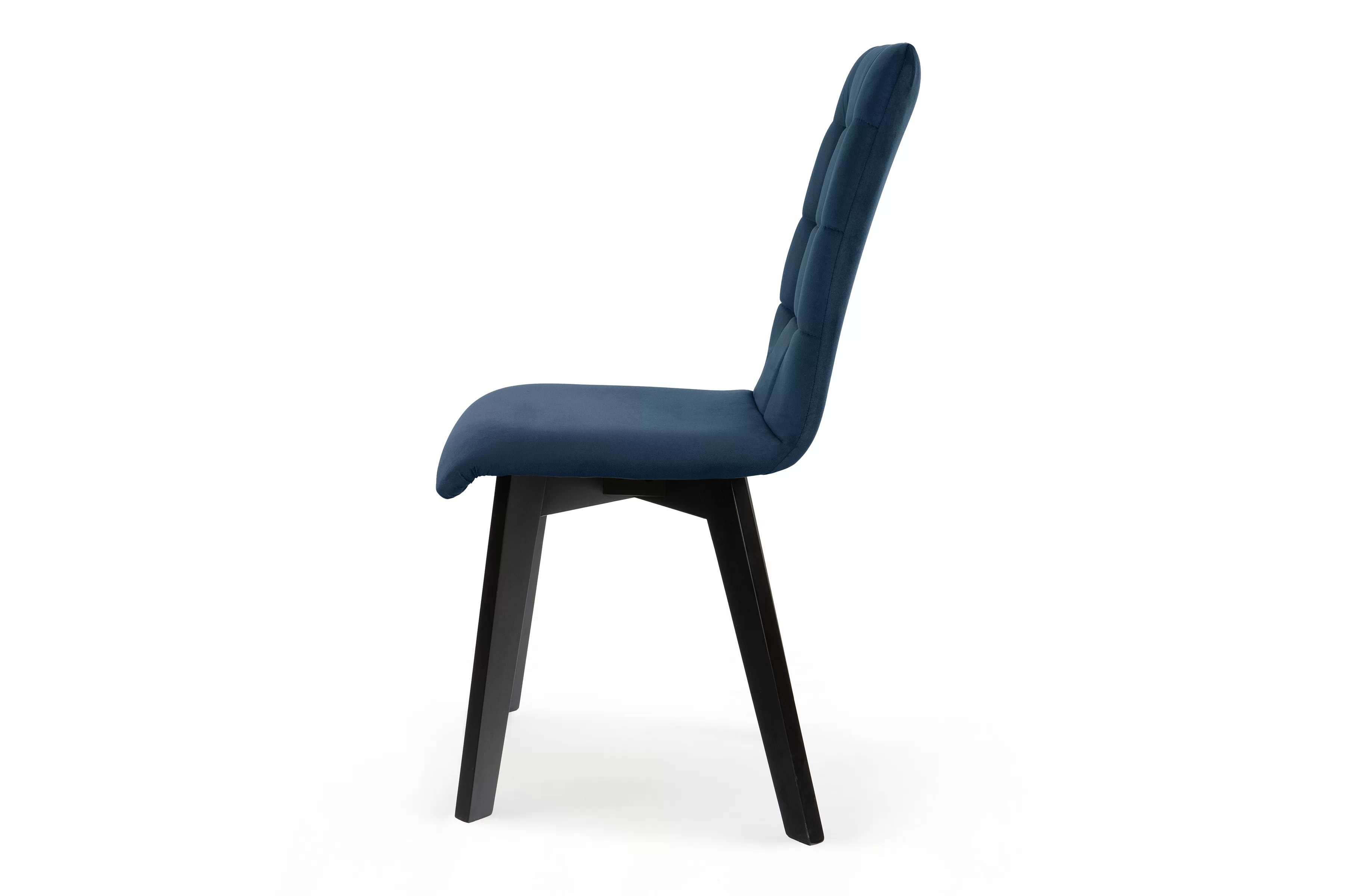 Jedálenská stolička Modern 4 - tmavomodrá Salvador 05 / čierne nohy Stolička čalúnená Modern 4 na drewnianych nogach - granat Salvador 05 / čierny nožičky