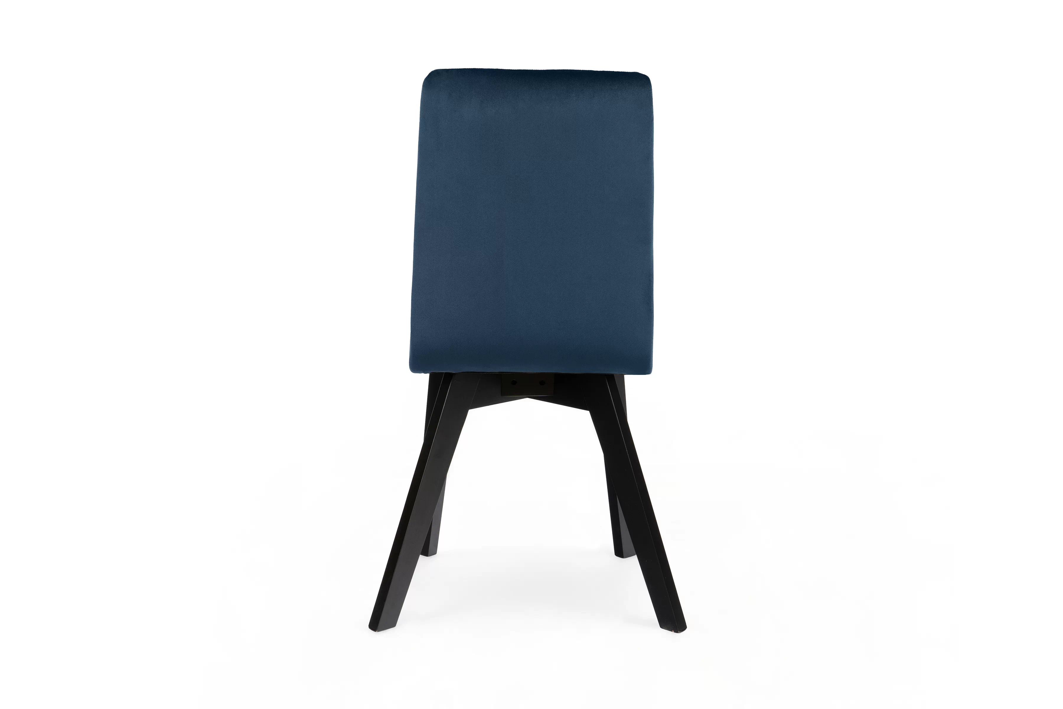 Jedálenská stolička Modern 4 - tmavomodrá Salvador 05 / čierne nohy Stolička čalúnená Modern 4 na drewnianych nogach - granat Salvador 05 / čierny nožičky