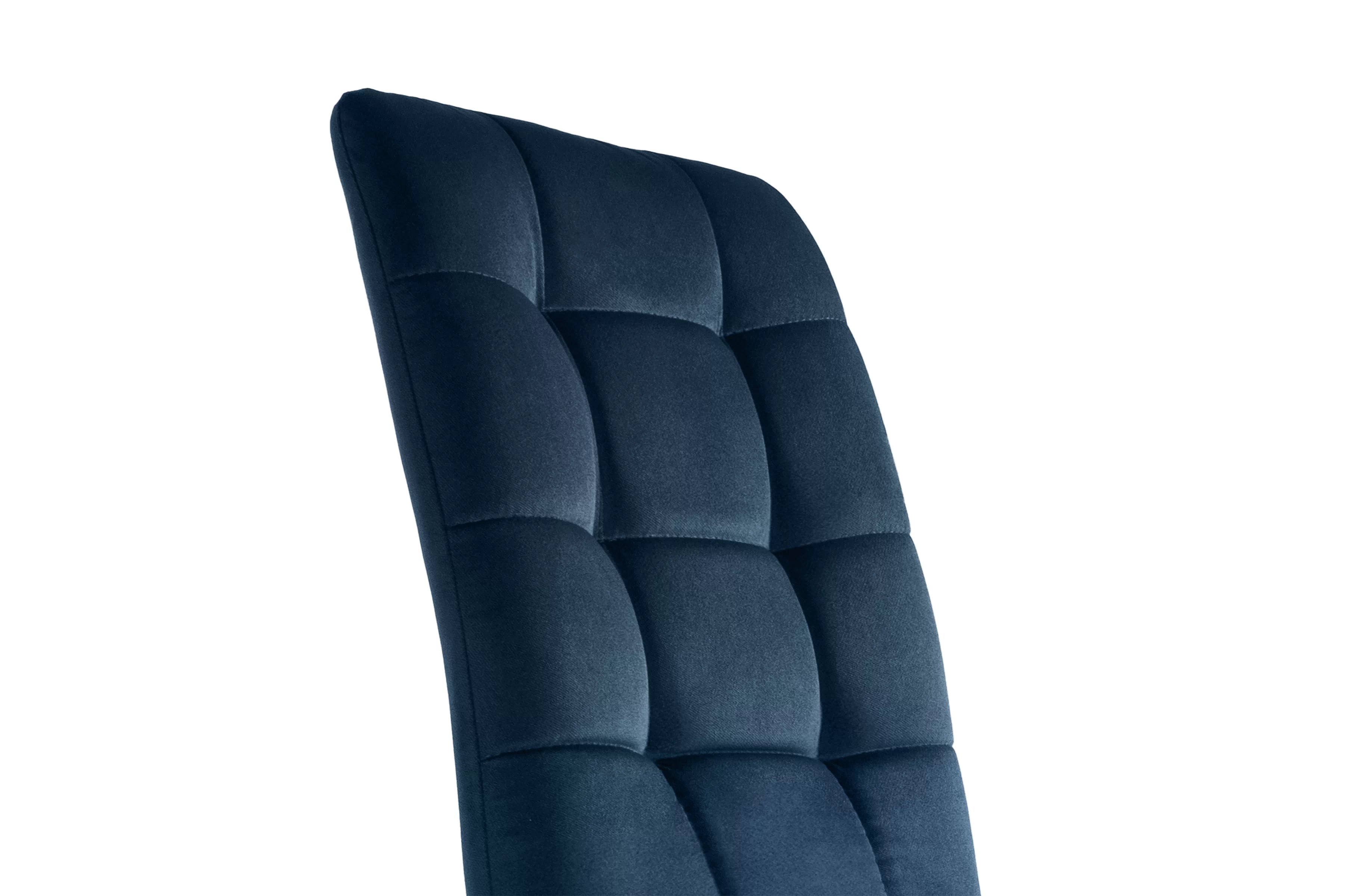 Jedálenská stolička Modern 4 - tmavomodrá Salvador 05 / čierne nohy Stolička čalúnená Modern 4 na drewnianych nogach - granat Salvador 05 / čierny nožičky