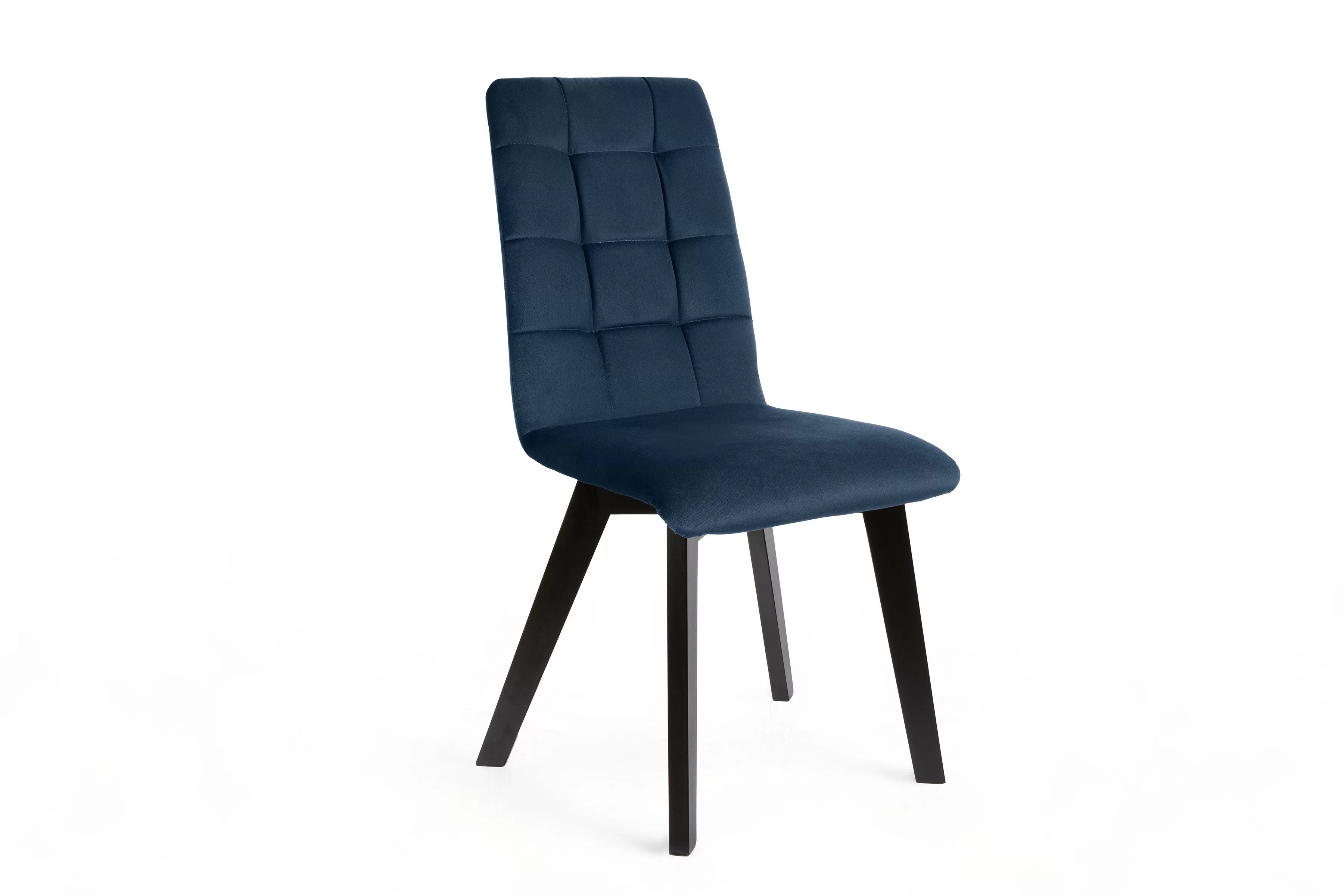 Jedálenská stolička Modern 4 - tmavomodrá Salvador 05 / čierne nohy Stolička čalúnená Modern 4 na drewnianych nogach - granat Salvador 05 / čierny nožičky