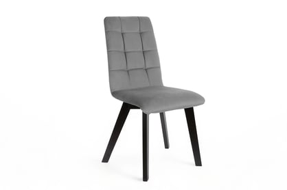 Jídelní čalouněná židle Modern 4 - šedá Salvador 17 / černé nožky