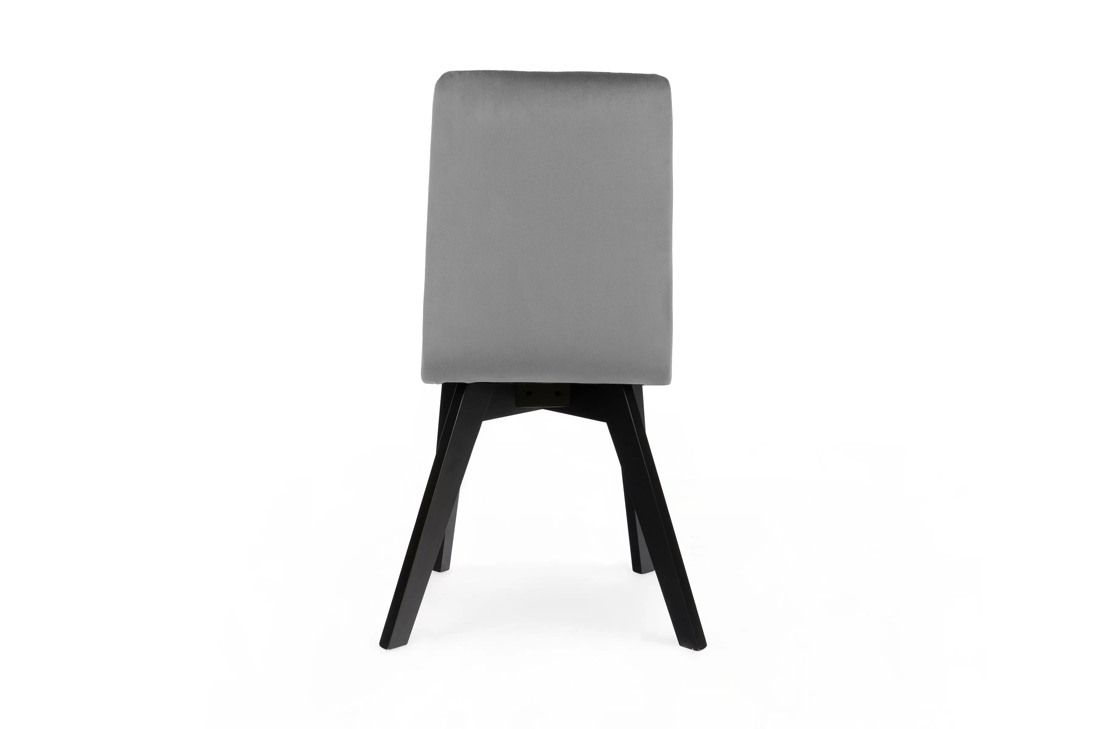 Jedálenská stolička Modern 4 - šedý Salvador 17 / čierne nohy Stolička čalúnená Modern 4 na drewnianych nogach - šedý Salvador 17 / čierny nožičky