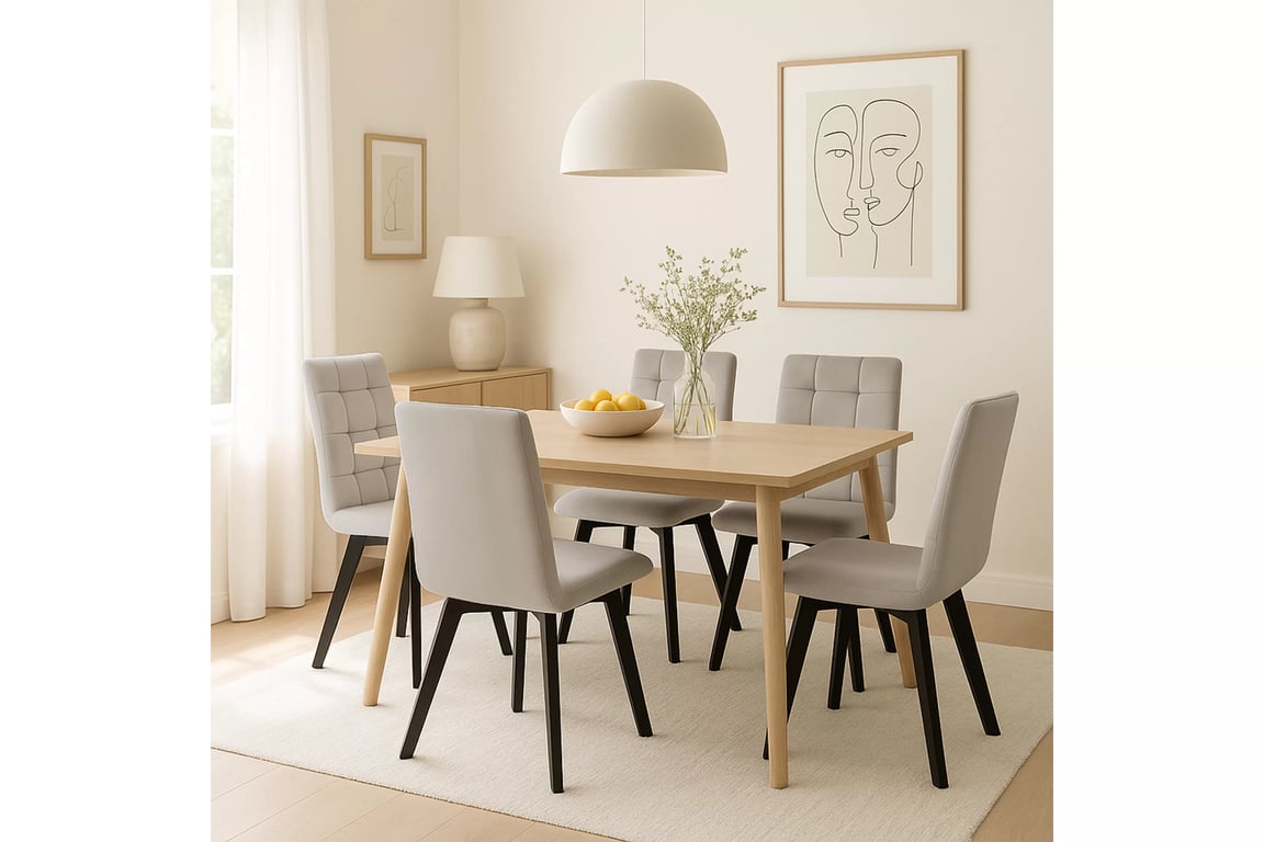 Čalouněná židle Modern IV s dekorativním prošíváním židle čalouněné Modern 4 na drewnianych nogach
