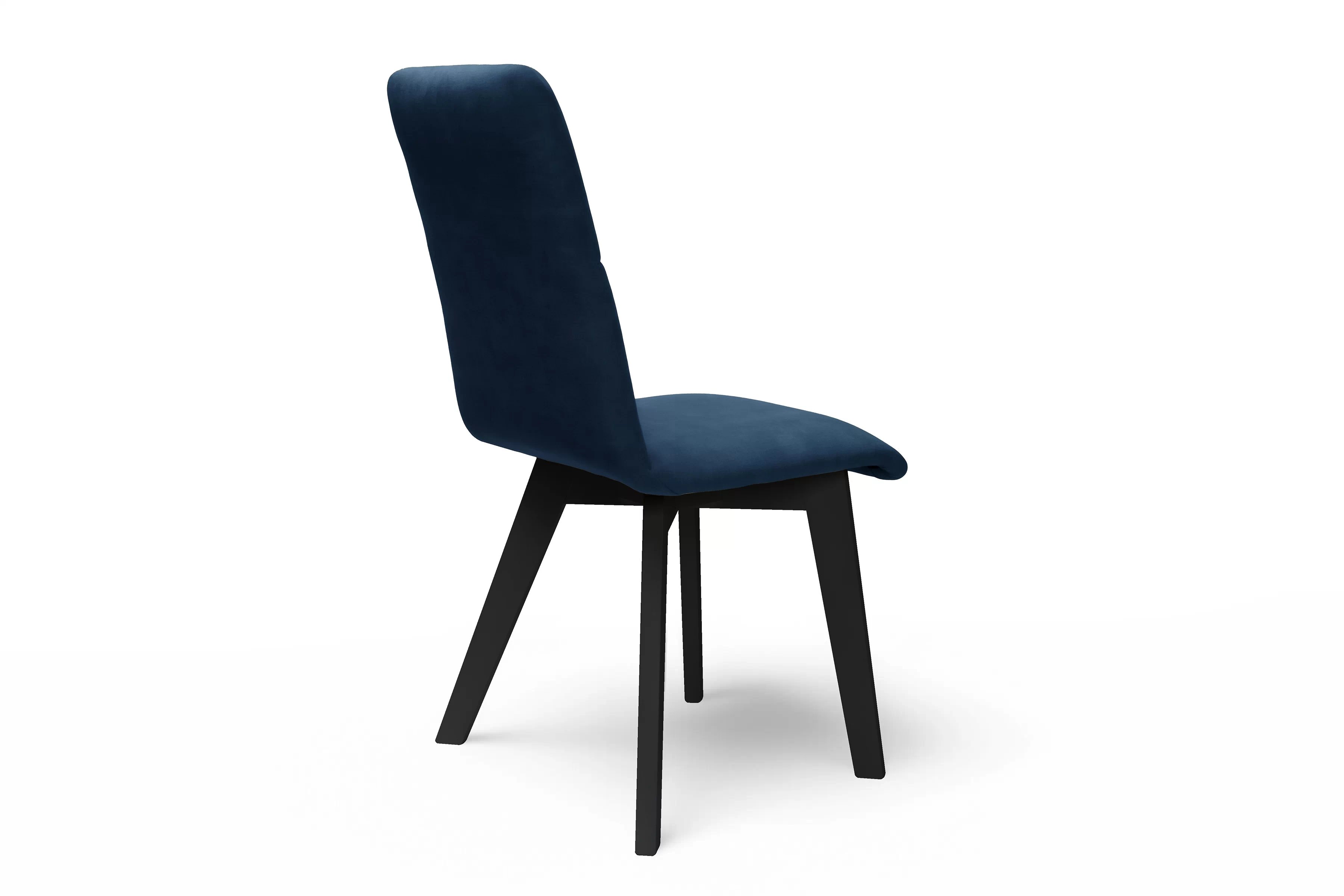 Jídelní čalouněná židle Modern 5 - námořnická modrá Salvador 05 / černé nožky židle čalouněné Modern 5 na drewnianych nogach - námořnická modrá Salvador 05 / černé nožičky
