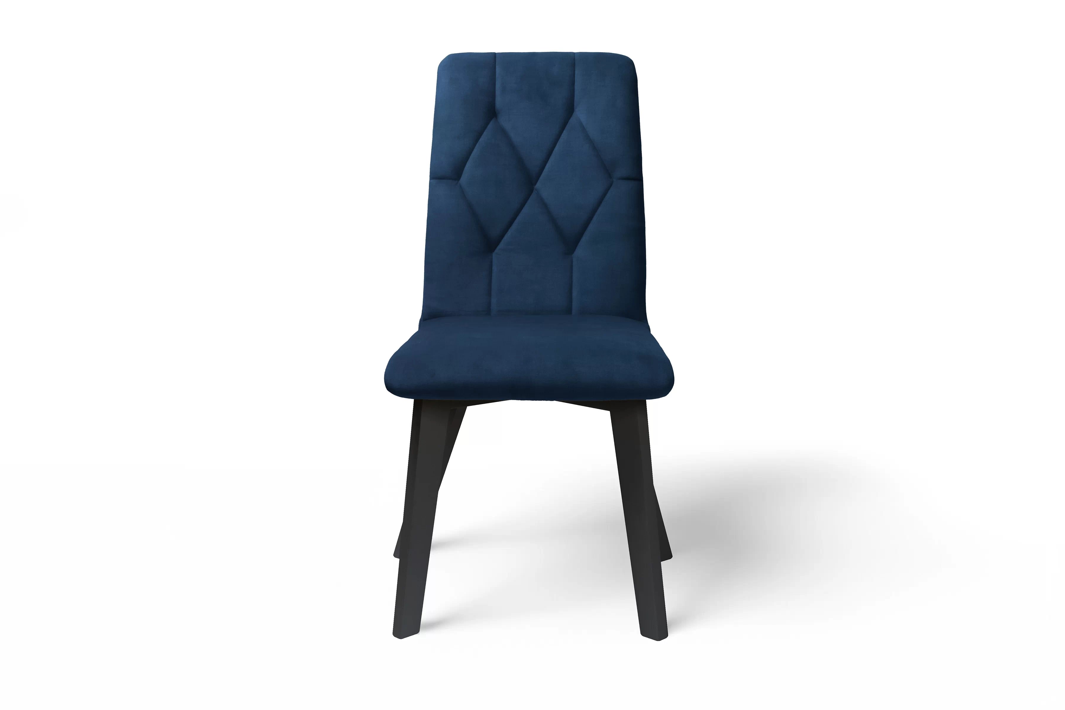 Jídelní čalouněná židle Modern 5 - námořnická modrá Salvador 05 / černé nožky židle čalouněné Modern 5 na drewnianych nogach - námořnická modrá Salvador 05 / černé nožičky