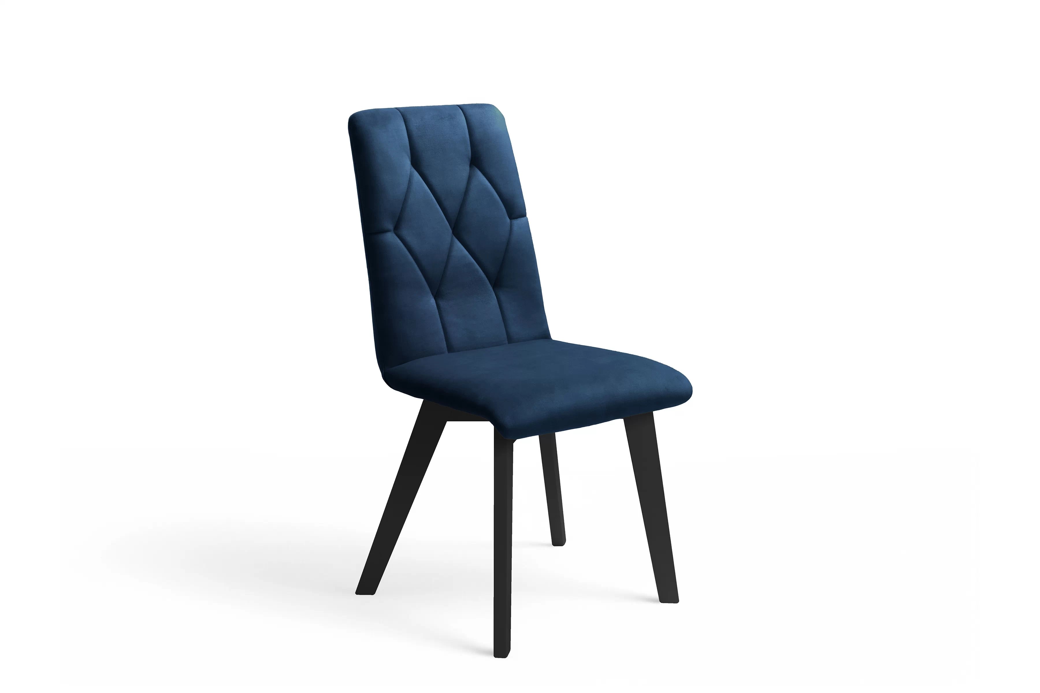 Jídelní čalouněná židle Modern 5 - námořnická modrá Salvador 05 / černé nožky židle čalouněné Modern 5 na drewnianych nogach - námořnická modrá Salvador 05 / černé nožičky