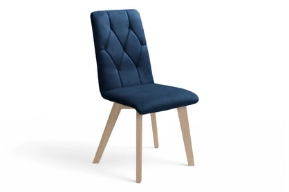 Jídelní čalouněná židle Modern 5 - námořnická modrá Salvador 05 / bukové nožky židle čalouněné Modern 5 na drewnianych nogach - námořnická modrá Salvador 05 / Nohy buk