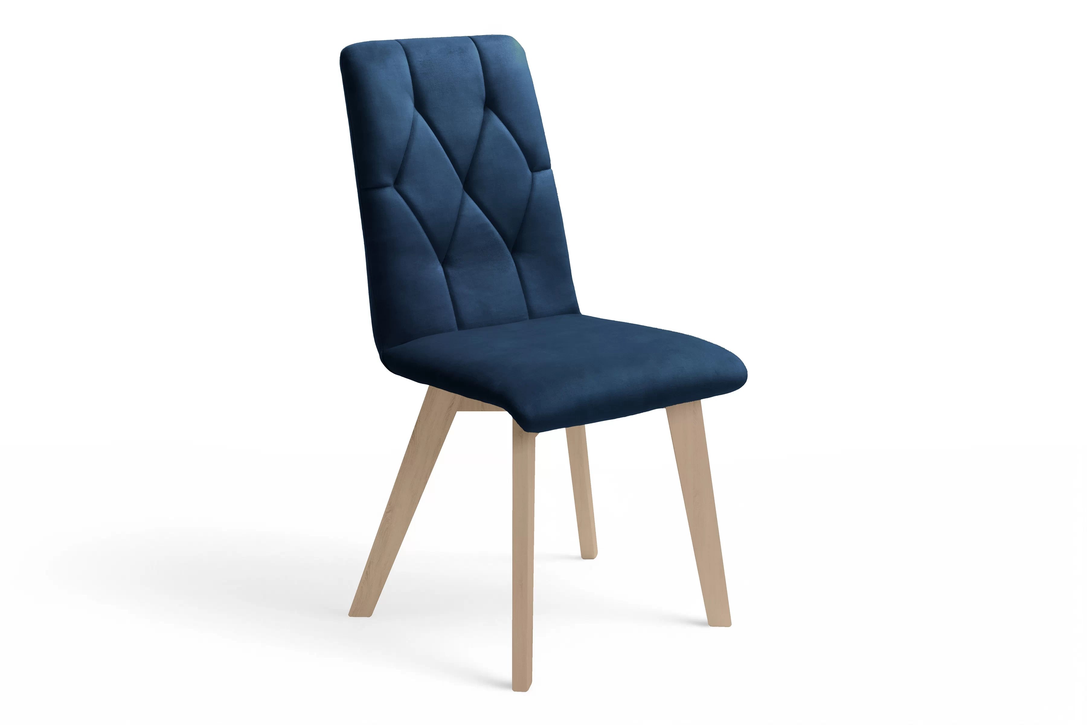 Jídelní čalouněná židle Modern 5 - námořnická modrá Salvador 05 / bukové nožky židle čalouněné Modern 5 na drewnianych nogach - námořnická modrá Salvador 05 / Nohy buk