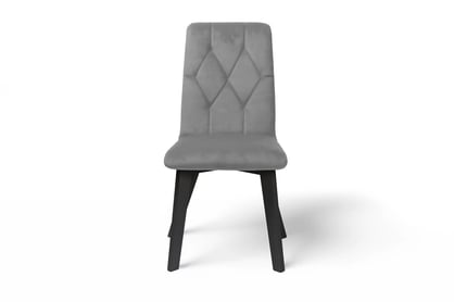 Jedálenská stolička Modern 5 - šedý Salvador 17 / čierne nohy Stolička čalúnená Modern 5 na drewnianych nogach - šedý Salvador 17 / čierny nožičky
