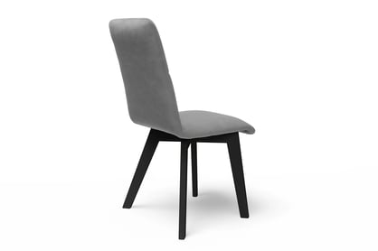 Jedálenská stolička Modern 5 - šedý Salvador 17 / čierne nohy Stolička čalúnená Modern 5 na drewnianych nogach - šedý Salvador 17 / čierny nožičky
