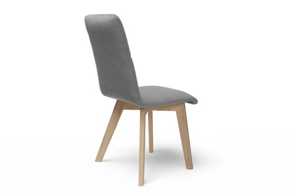Jídelní čalouněná židle Modern 5 - šedá Salvador 17 / bukové nožky židle čalouněné Modern 5 na drewnianych nogach - šedá Salvador 17 / Nohy buk