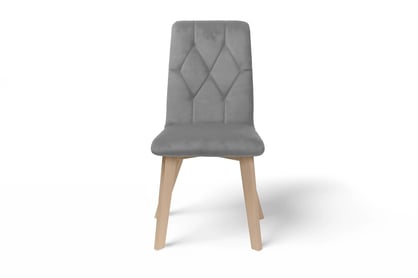 Jídelní čalouněná židle Modern 5 - šedá Salvador 17 / bukové nožky židle čalouněné Modern 5 na drewnianych nogach - šedá Salvador 17 / Nohy buk