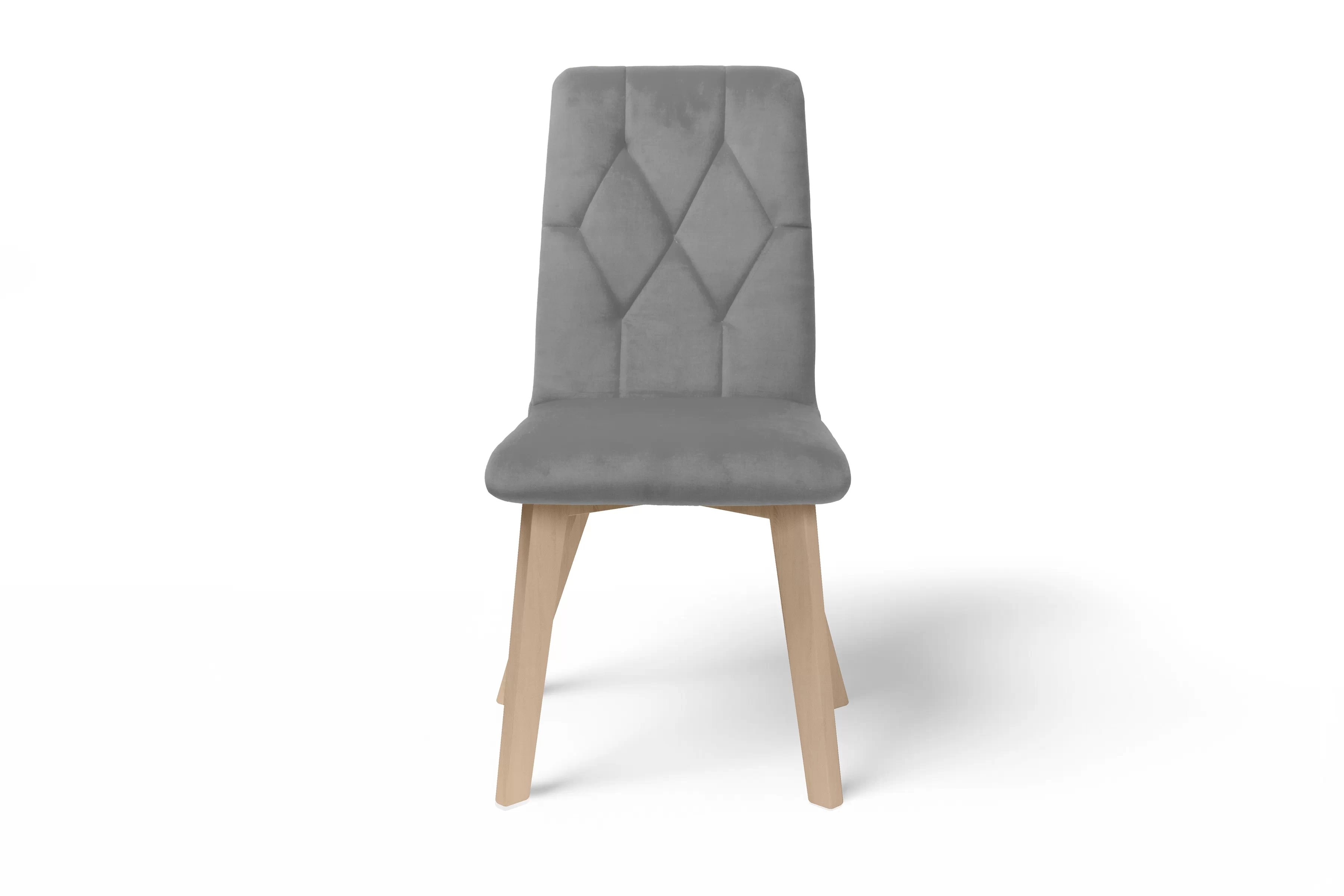 Jídelní čalouněná židle Modern 5 - šedá Salvador 17 / bukové nožky židle čalouněné Modern 5 na drewnianych nogach - šedá Salvador 17 / Nohy buk