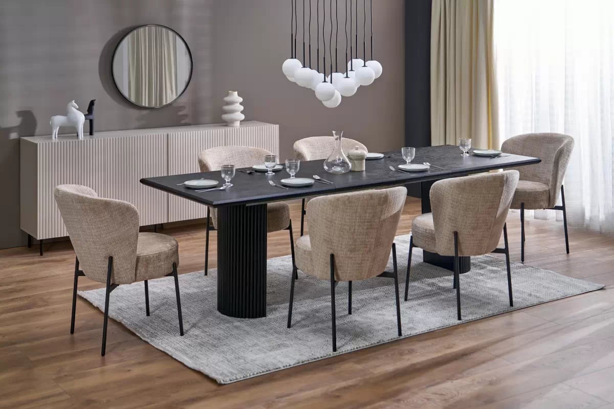 Čalúnená stolička Molena - béžová Stolička čalúnená Molena - bezowe