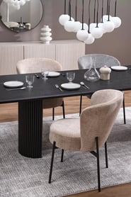 Čalúnená stolička Molena - béžová Stolička čalúnená molena - bezowe