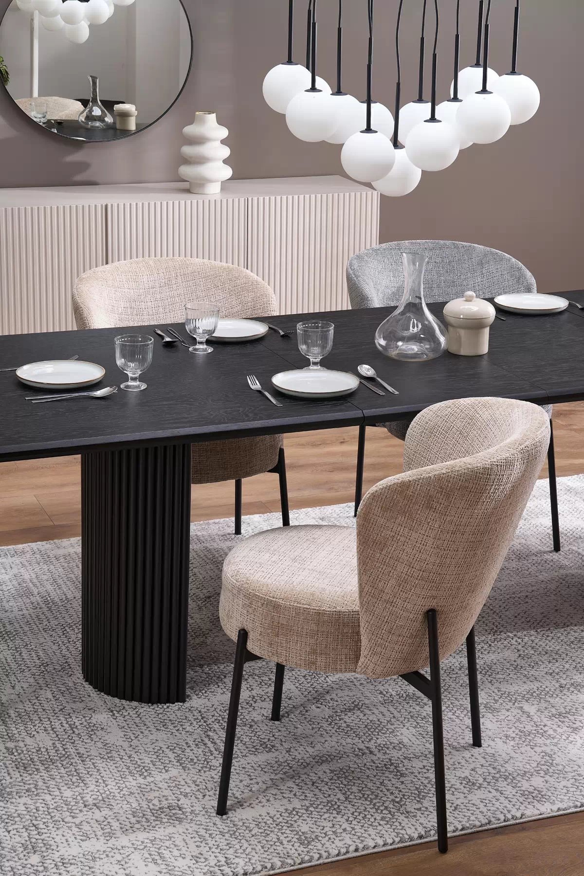 Čalúnená stolička Molena - béžová Stolička čalúnená molena - bezowe