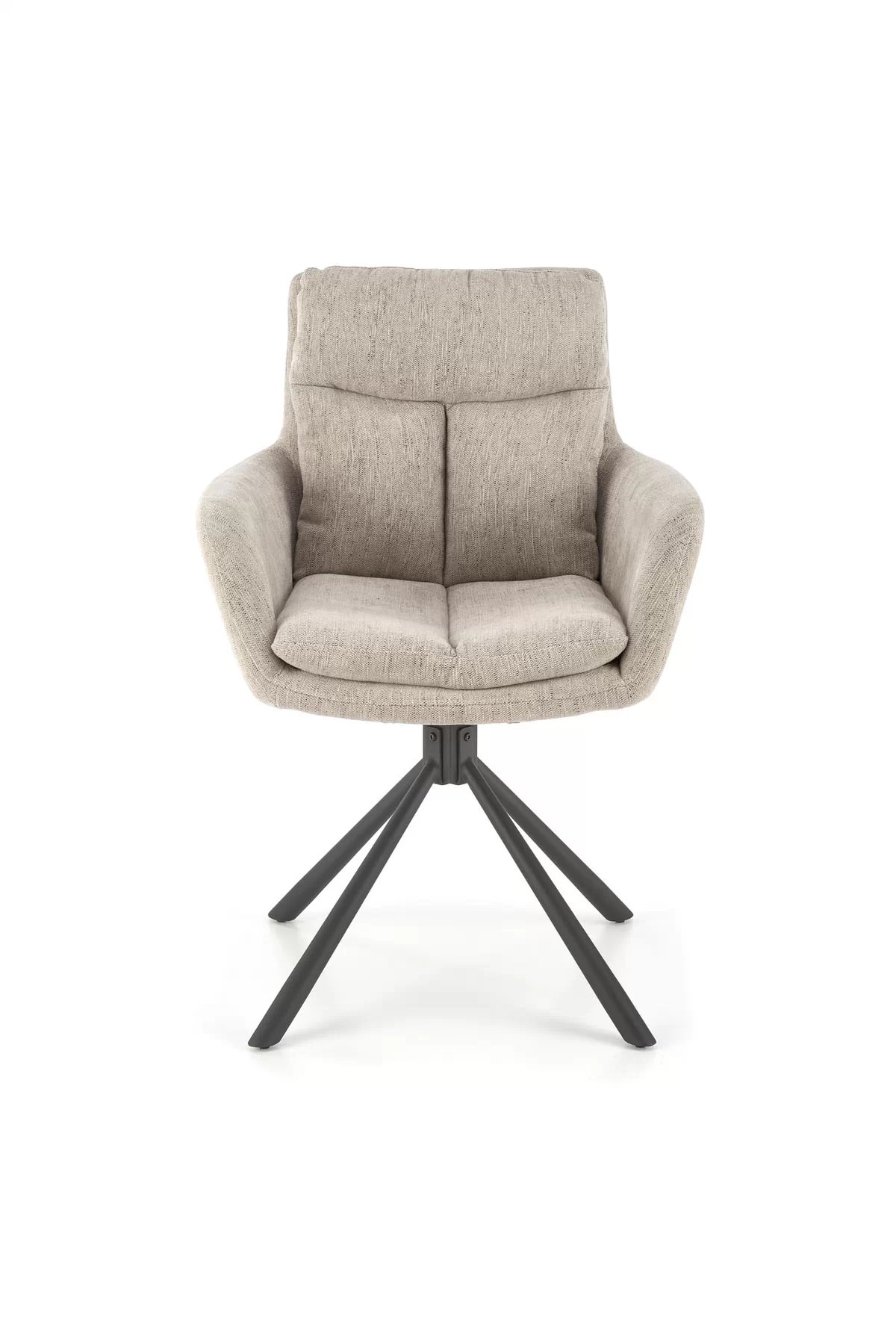 Otočná čalouněná židle Klopi - béžový šanel Odin 28 / černé nohy židle čalouněné obrotowe k495 - béžový