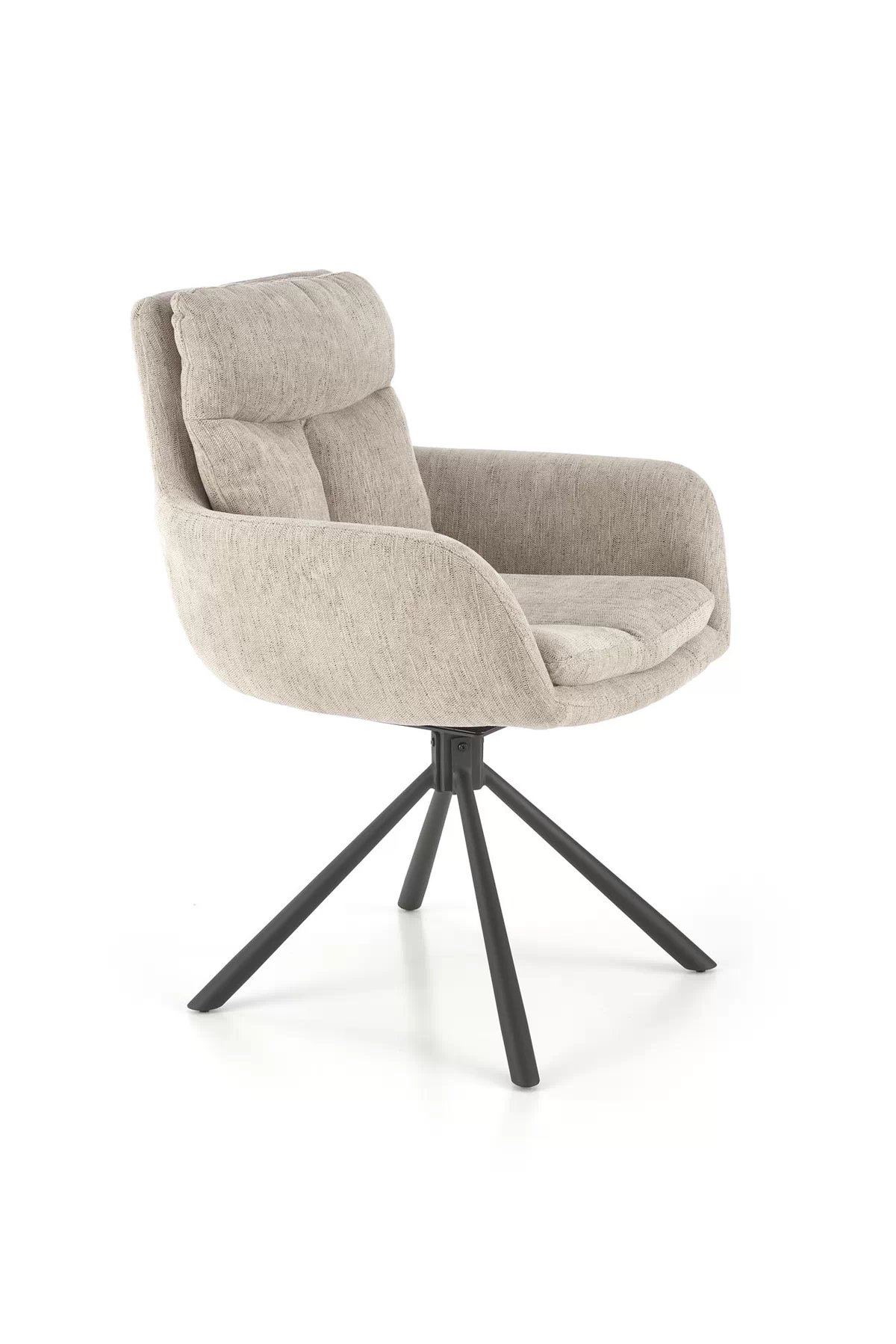 Otočná čalouněná židle Klopi - béžový šanel Odin 28 / černé nohy židle čalouněné obrotowe k495 - béžový
