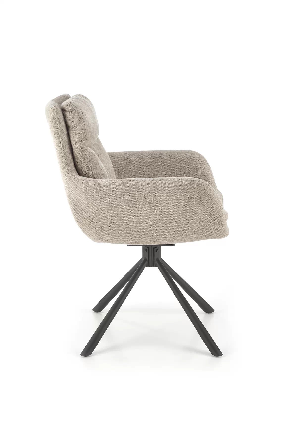 Otočná čalouněná židle Klopi - béžový šanel Odin 28 / černé nohy židle čalouněné obrotowe k495 - béžový