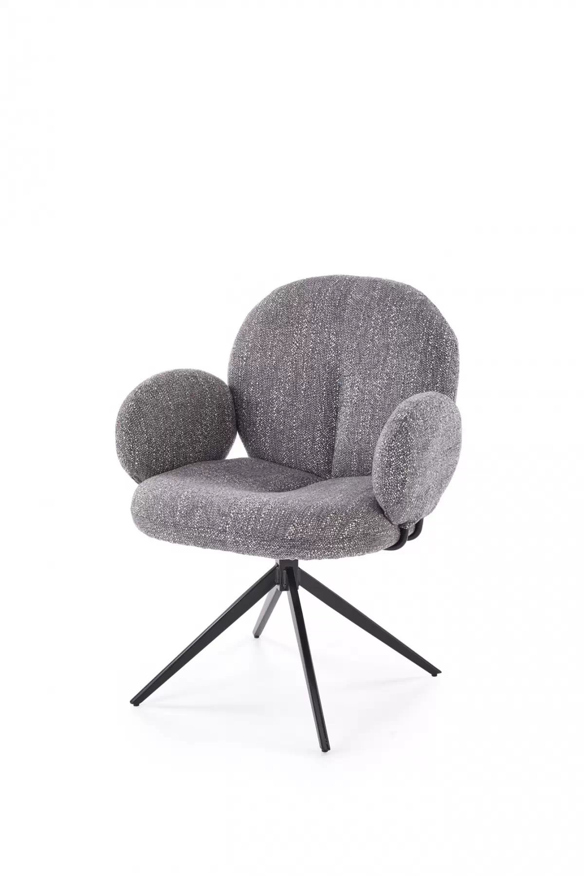 Otočná čalouněná židle Olton - šedá židle čalouněné Olton obrotowe - popelavá