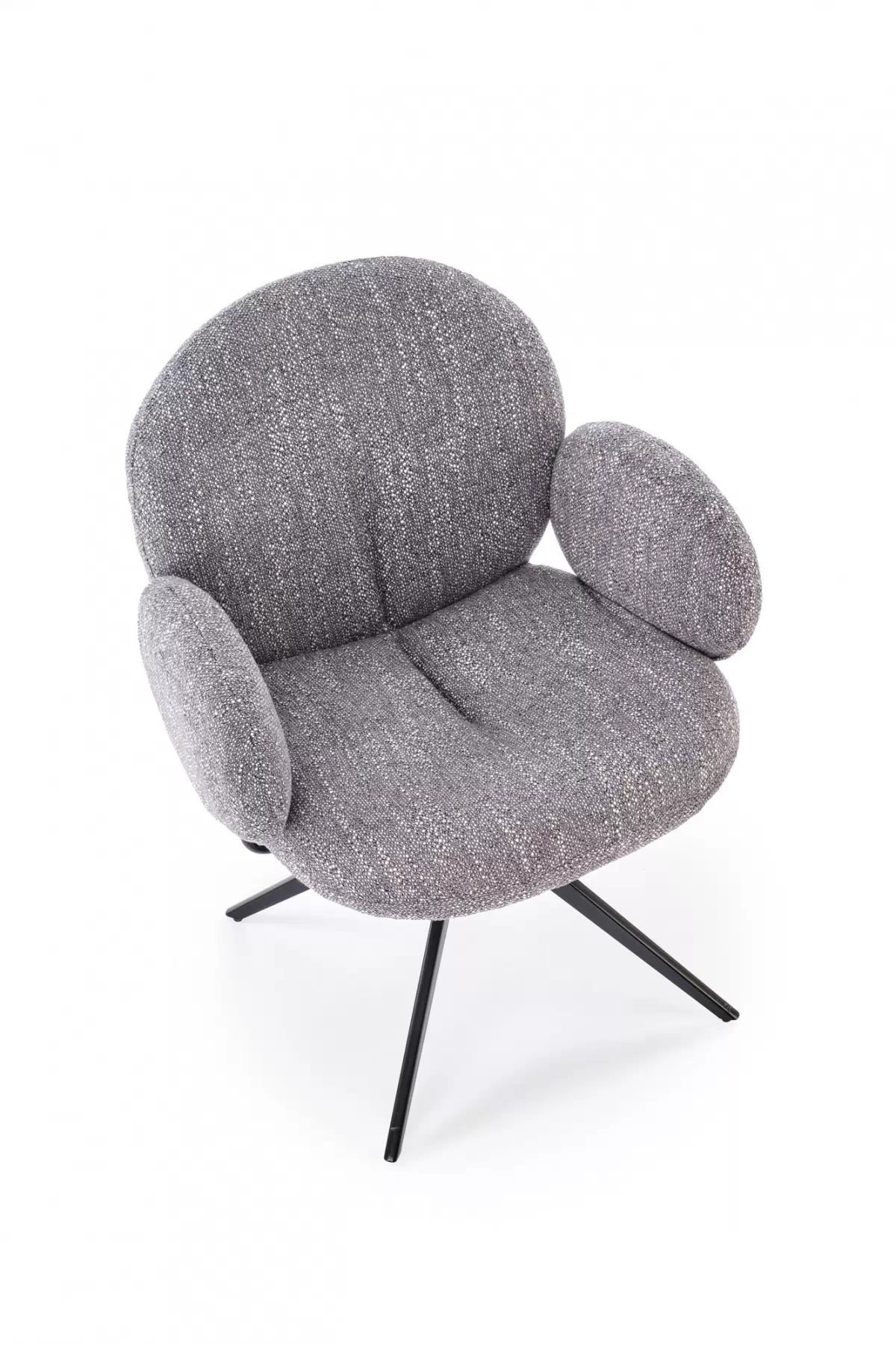 Otočná čalouněná židle Olton - šedá židle čalouněné Olton obrotowe - popelavá