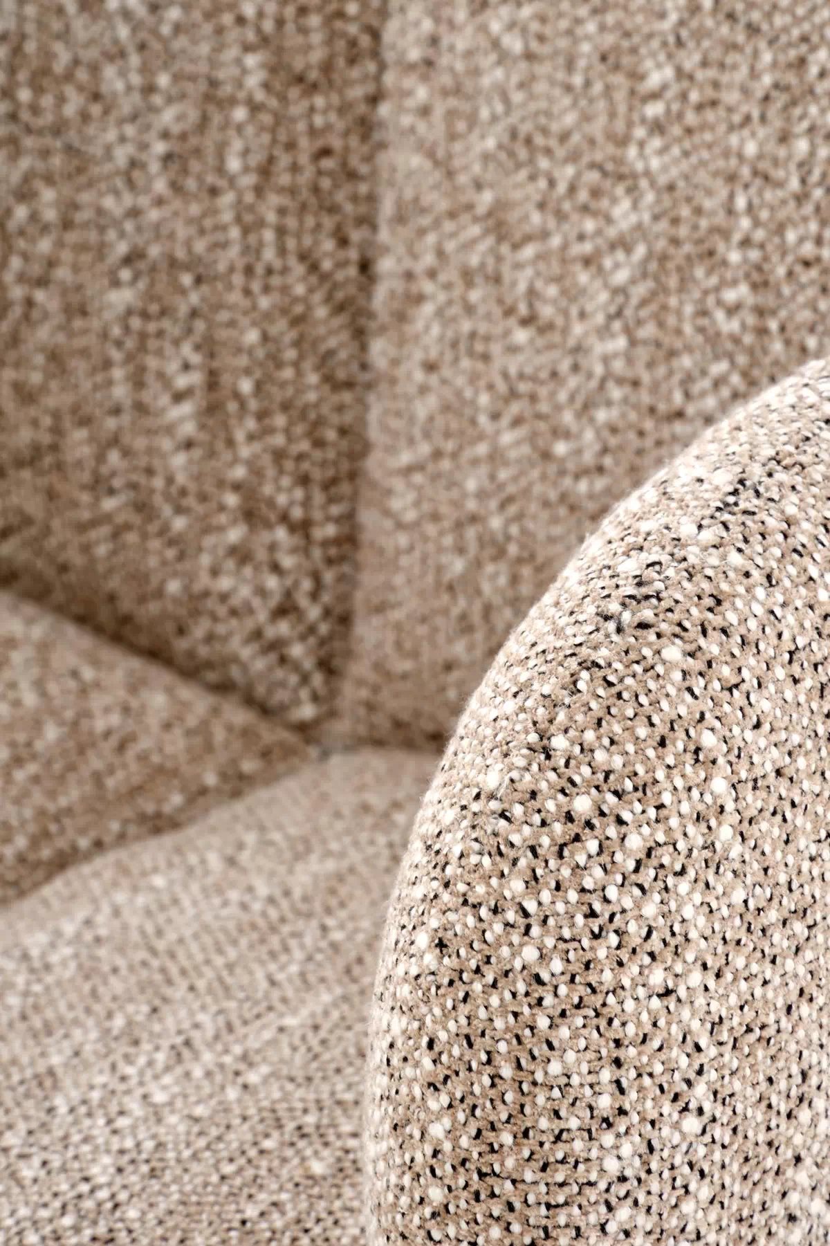 Otočná čalouněná židle Olton - tmavě béžová židle čalouněné olton obrotowe - tmavý béžová