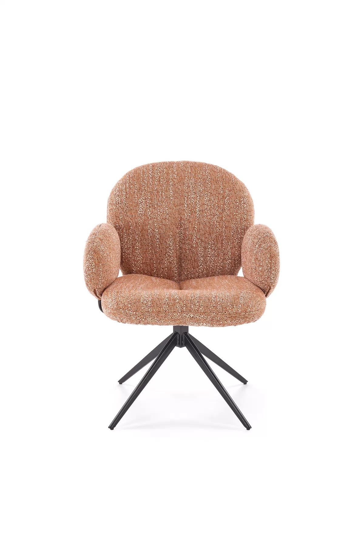 Otočná čalouněná židle Olton - skořicová židle čalouněné olton obrotowe - skořicová