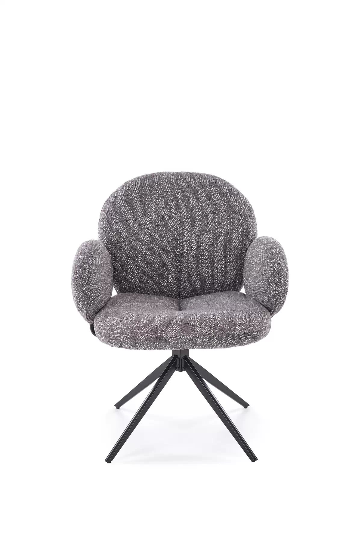 Otočná čalouněná židle Olton - šedá židle čalouněné olton obrotowe - popelavá