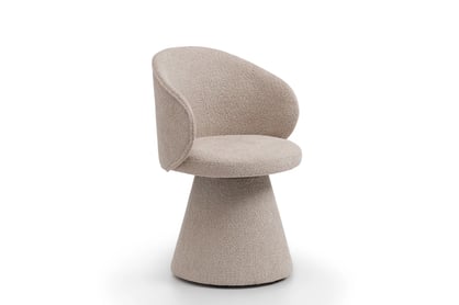 Čalouněná židle Orevi skořepinová - béžová bouclé Catch Me 02