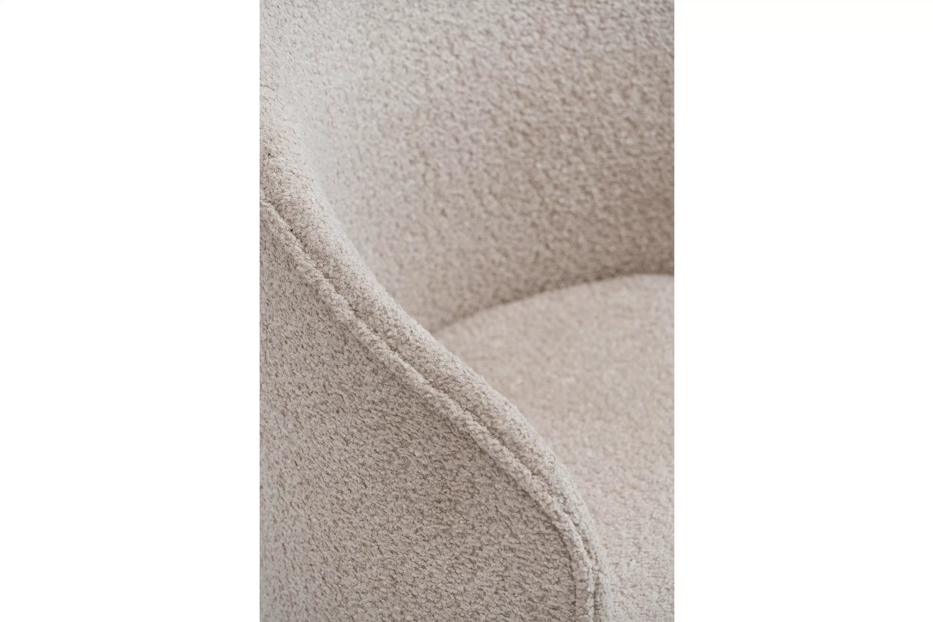 Čalouněná židle Orevi skořepinová - béžová bouclé Catch Me 02 židle čalouněné Orevi kubelkowe - béžová boucla Catch Me 02