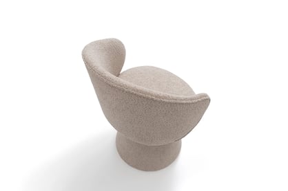 Čalouněná židle Orevi skořepinová - béžová bouclé Catch Me 02 židle čalouněné Orevi kubelkowe - béžová boucla Catch Me 02