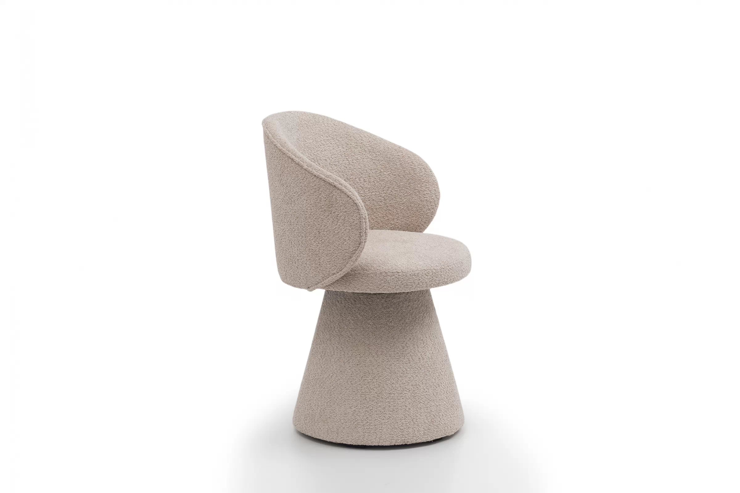 Čalouněná židle Orevi skořepinová - béžová bouclé Catch Me 02 židle čalouněné Orevi kubelkowe - béžová boucla Catch Me 02