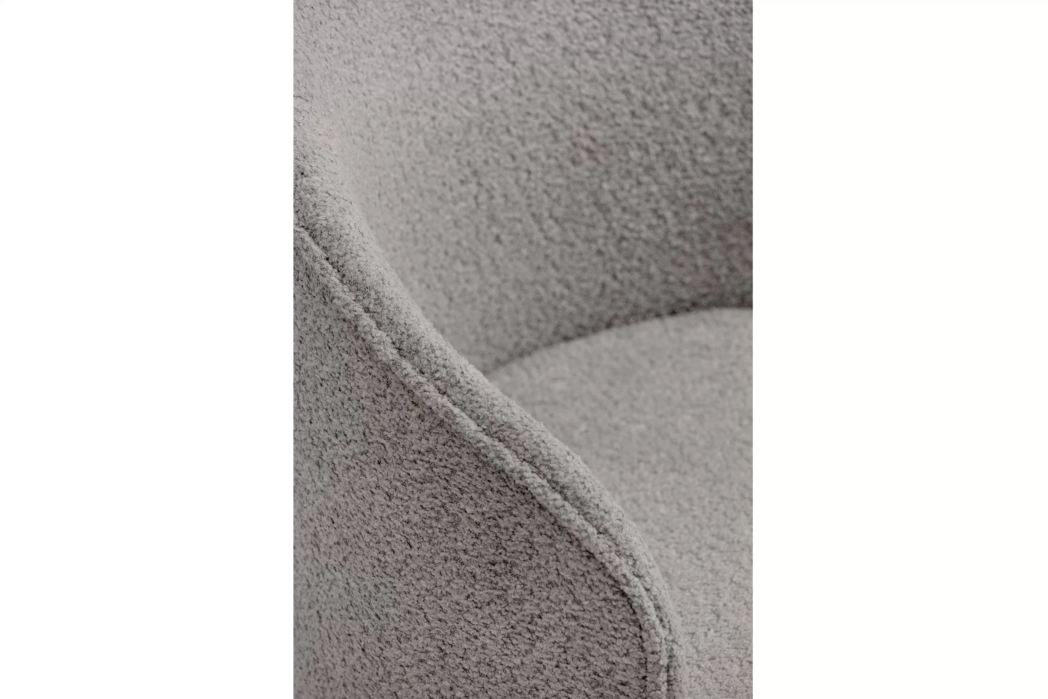 Čalouněná židle Orevi skořepinová - světle šedá bouclé Catch Me 24 židle čalouněné Orevi kubelkowe - jasna šedá boucla Catch Me 24