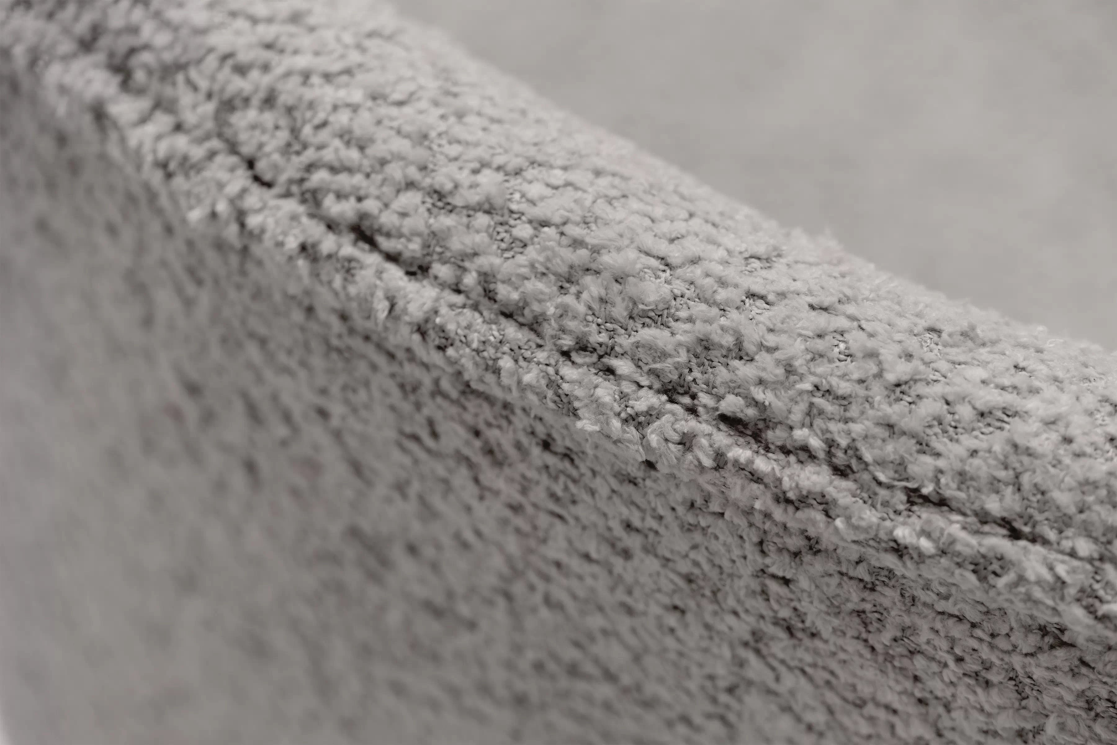 Čalouněná židle Orevi skořepinová - světle šedá bouclé Catch Me 24 židle čalouněné Orevi kubelkowe - jasna šedá boucla Catch Me 24