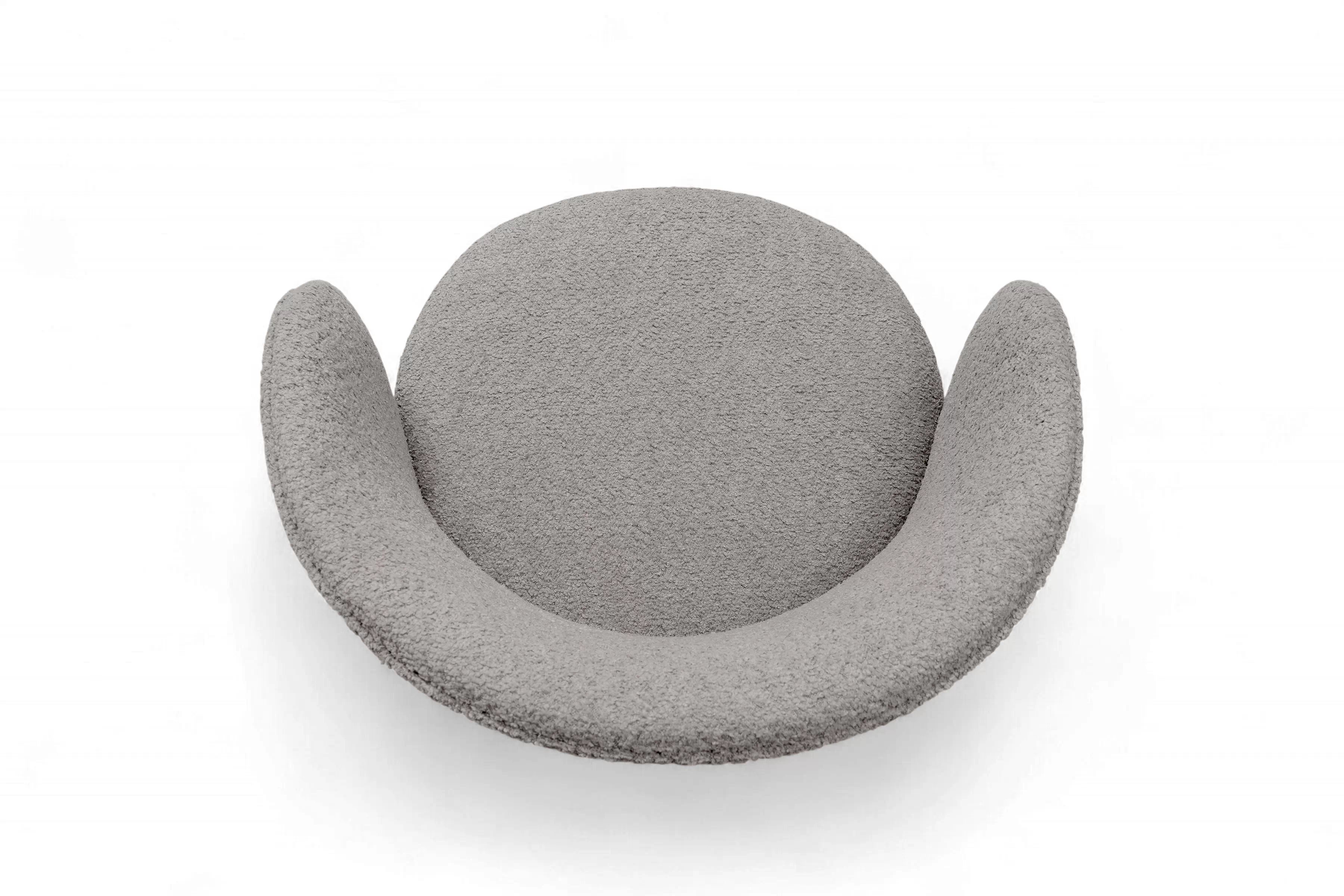 Čalouněná židle Orevi skořepinová - světle šedá bouclé Catch Me 24 židle čalouněné Orevi kubelkowe - jasna šedá boucla Catch Me 24