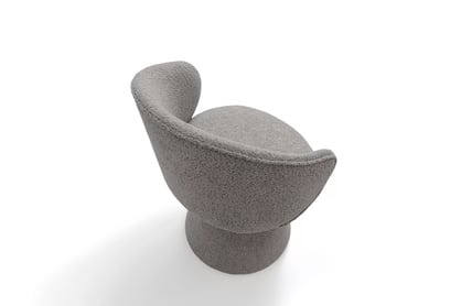 Čalouněná židle Orevi skořepinová - světle šedá bouclé Catch Me 24 židle čalouněné Orevi kubelkowe - jasna šedá boucla Catch Me 24