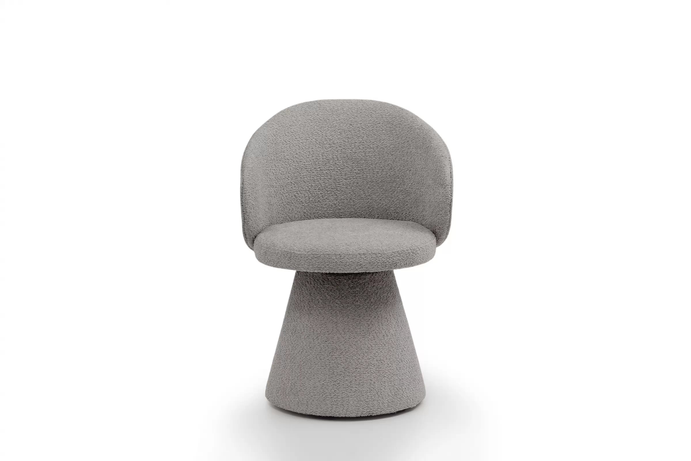 Čalouněná židle Orevi skořepinová - světle šedá bouclé Catch Me 24 židle čalouněné Orevi kubelkowe - jasna šedá boucla Catch Me 24