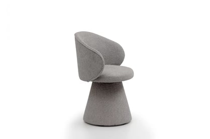 Čalouněná židle Orevi skořepinová - světle šedá bouclé Catch Me 24 židle čalouněné Orevi kubelkowe - jasna šedá boucla Catch Me 24