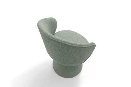 Čalouněná židle Orevi skořepinová - světle zelená bouclé Catch Me 13 židle čalouněné Orevi kubelkowe - jasna zielona boucla Catch Me 13