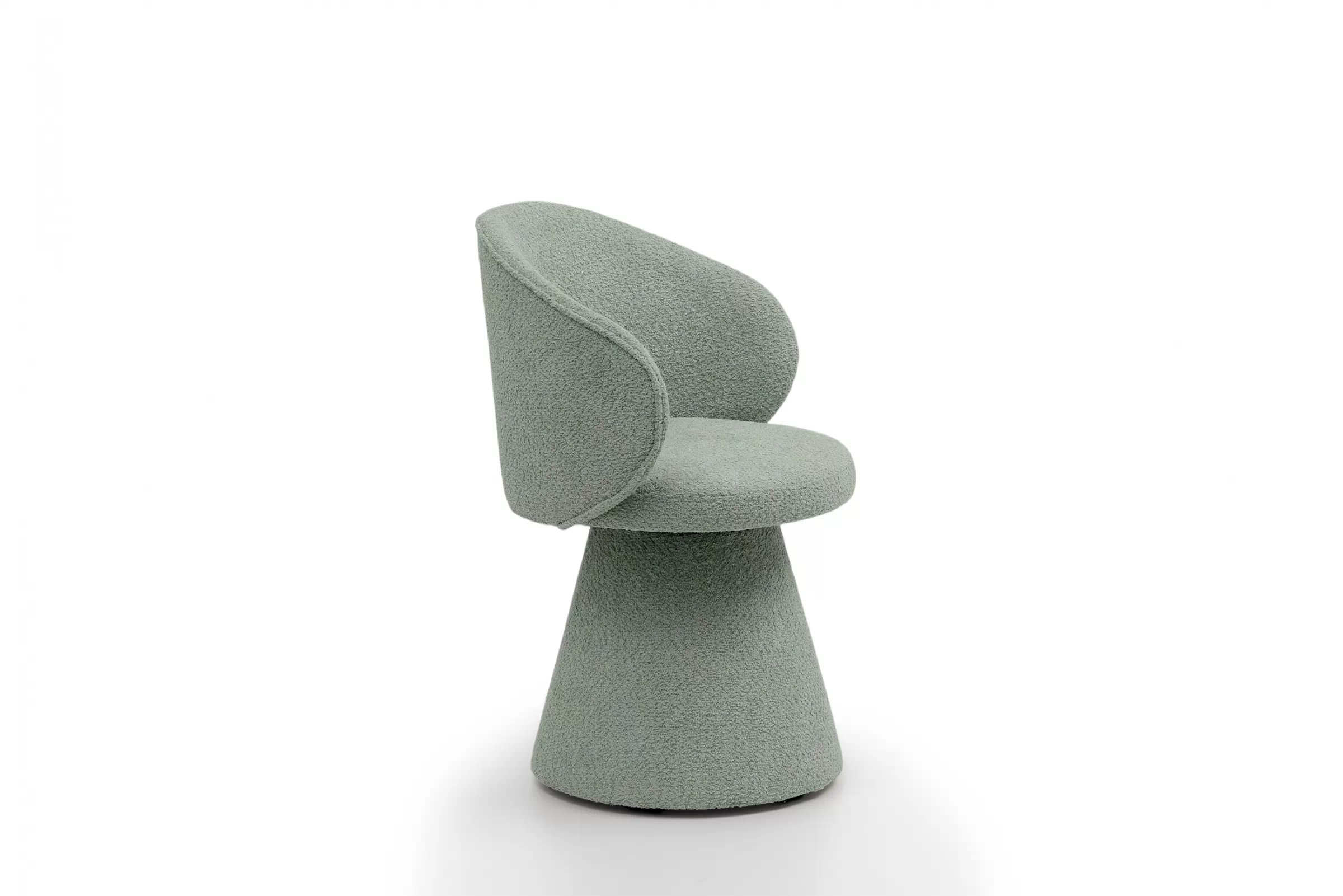 Čalouněná židle Orevi skořepinová - světle zelená bouclé Catch Me 13 židle čalouněné Orevi kubelkowe - jasna zielona boucla Catch Me 13