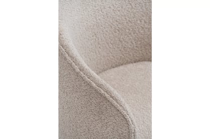 Čalouněná otočná skořepinová židle Orevi Spin - béžová bouclé Catch Me 02 židle čalouněné Orevi Spin kubelkowe obrotowe - béžová boucla Catch Me 02