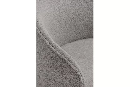 Čalouněná otočná skořepinová židle Orevi Spin - světle šedá bouclé Catch Me 24 židle čalouněné Orevi Spin kubelkowe obrotowe - jasna šedá boucla Catch Me 24