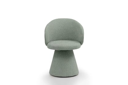 Čalouněná otočná skořepinová židle Orevi Spin - světle zelená bouclé Catch Me 13 židle čalouněné Orevi Spin kubelkowe obrotowe - jasna zielona boucla Catch Me 13