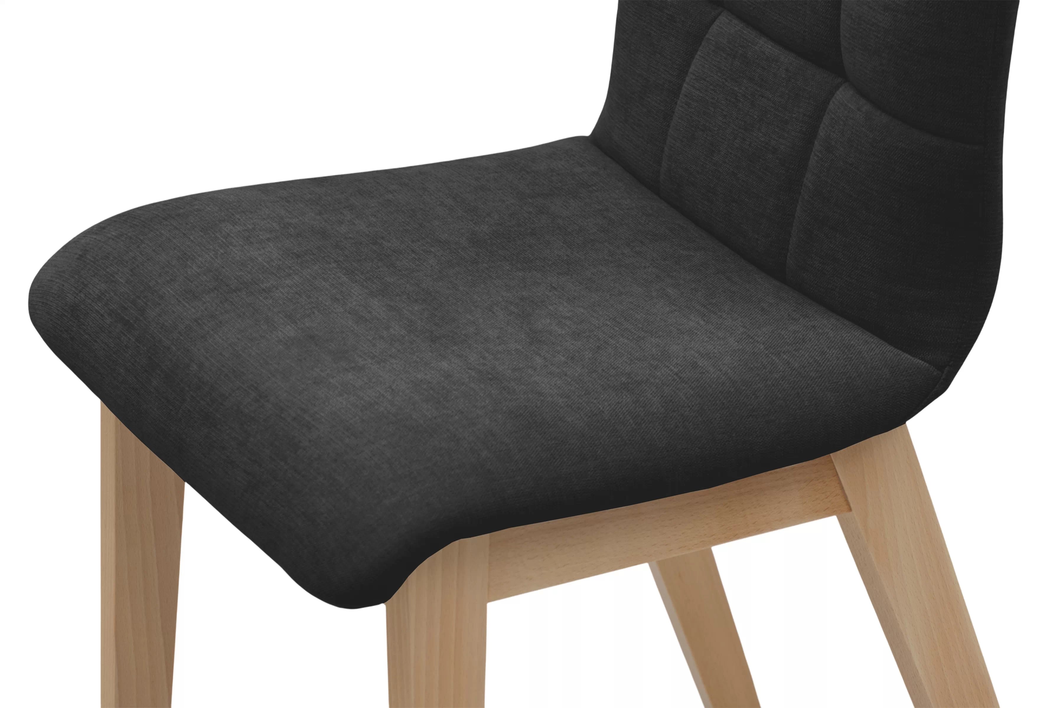 Čalouněná jídelní židle Platinum 4 - černý šenil Wind 99 / nohy buk židle čalouněné Platinum 4  - černá šenil Wind 99 / Nohy buk