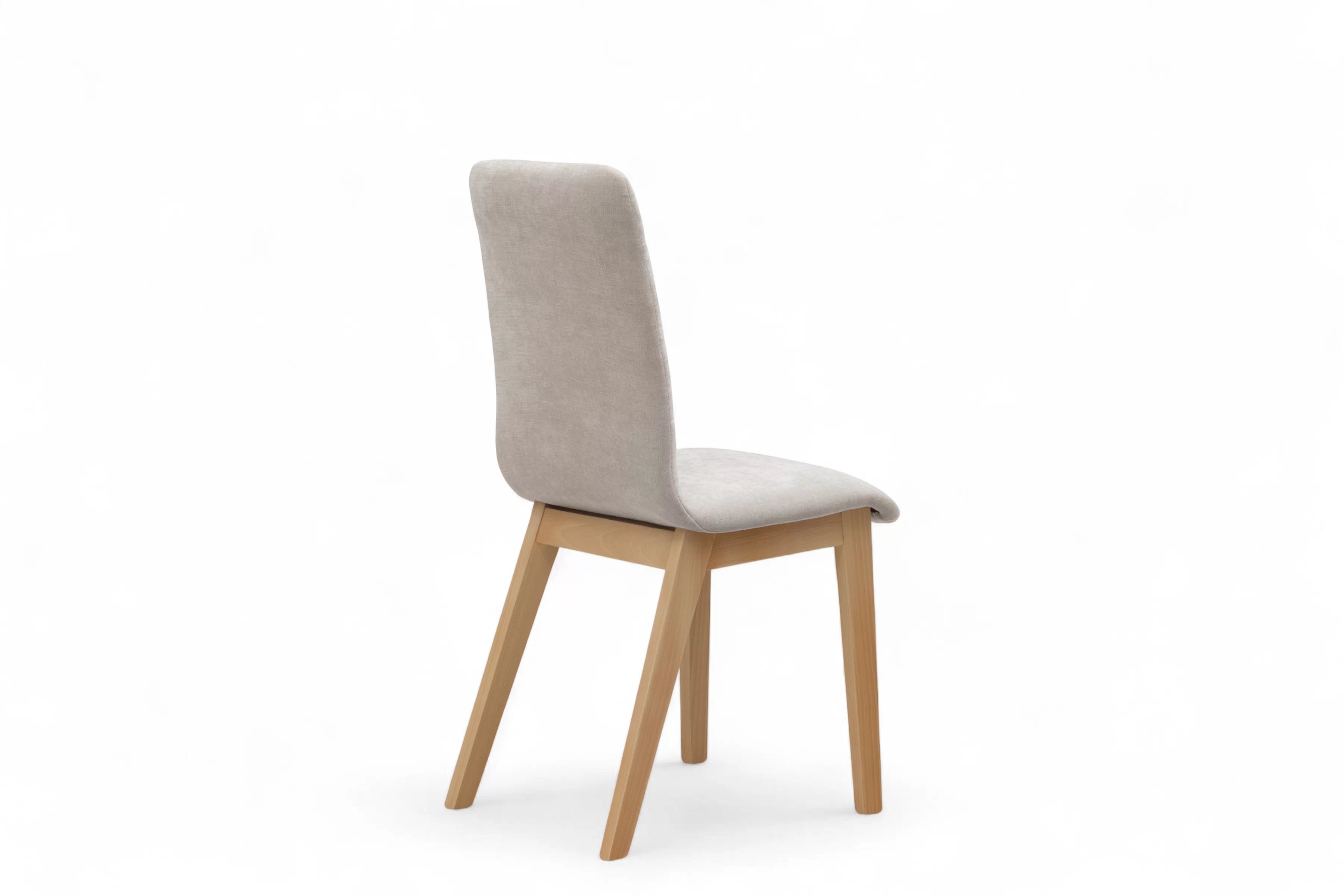 Čalouněná jídelní židle Platinum 4 - světle šedý šenil Wind 05 / nohy buk židle čalouněné Platinum 4  - světlý šedá šenil Wind 05 / Nohy buk