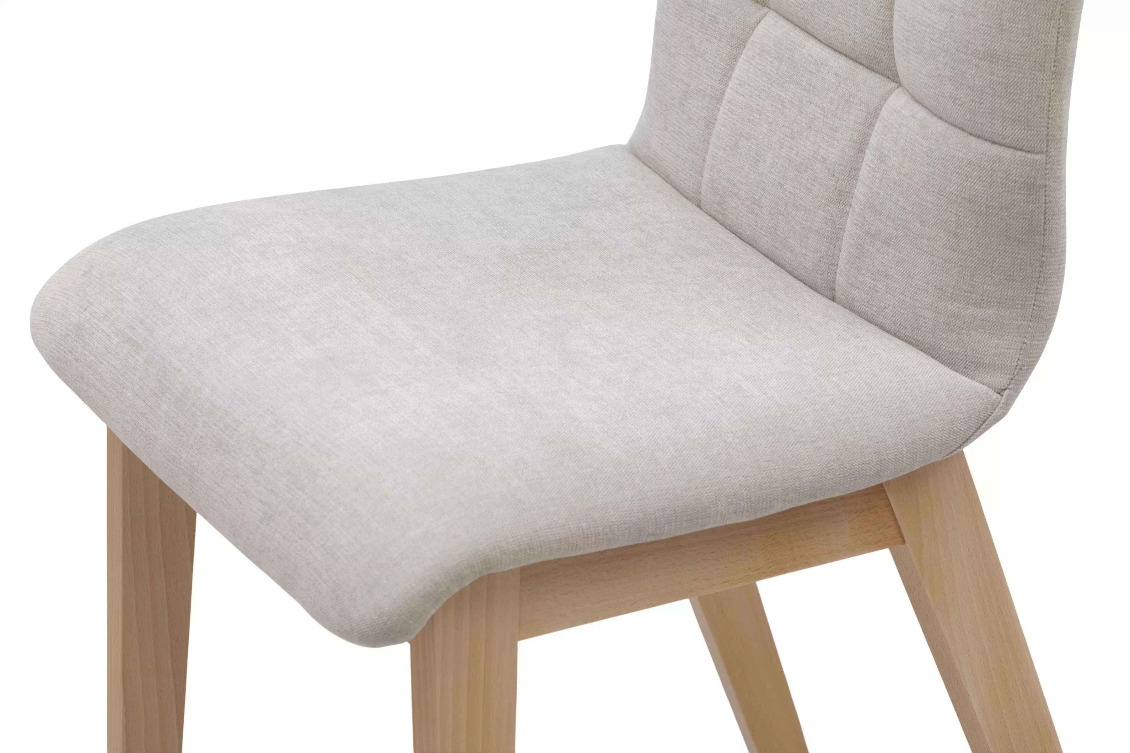 Čalouněná jídelní židle Platinum 4 - světle šedý šenil Wind 05 / nohy buk židle čalouněné Platinum 4  - světlý šedá šenil Wind 05 / Nohy buk