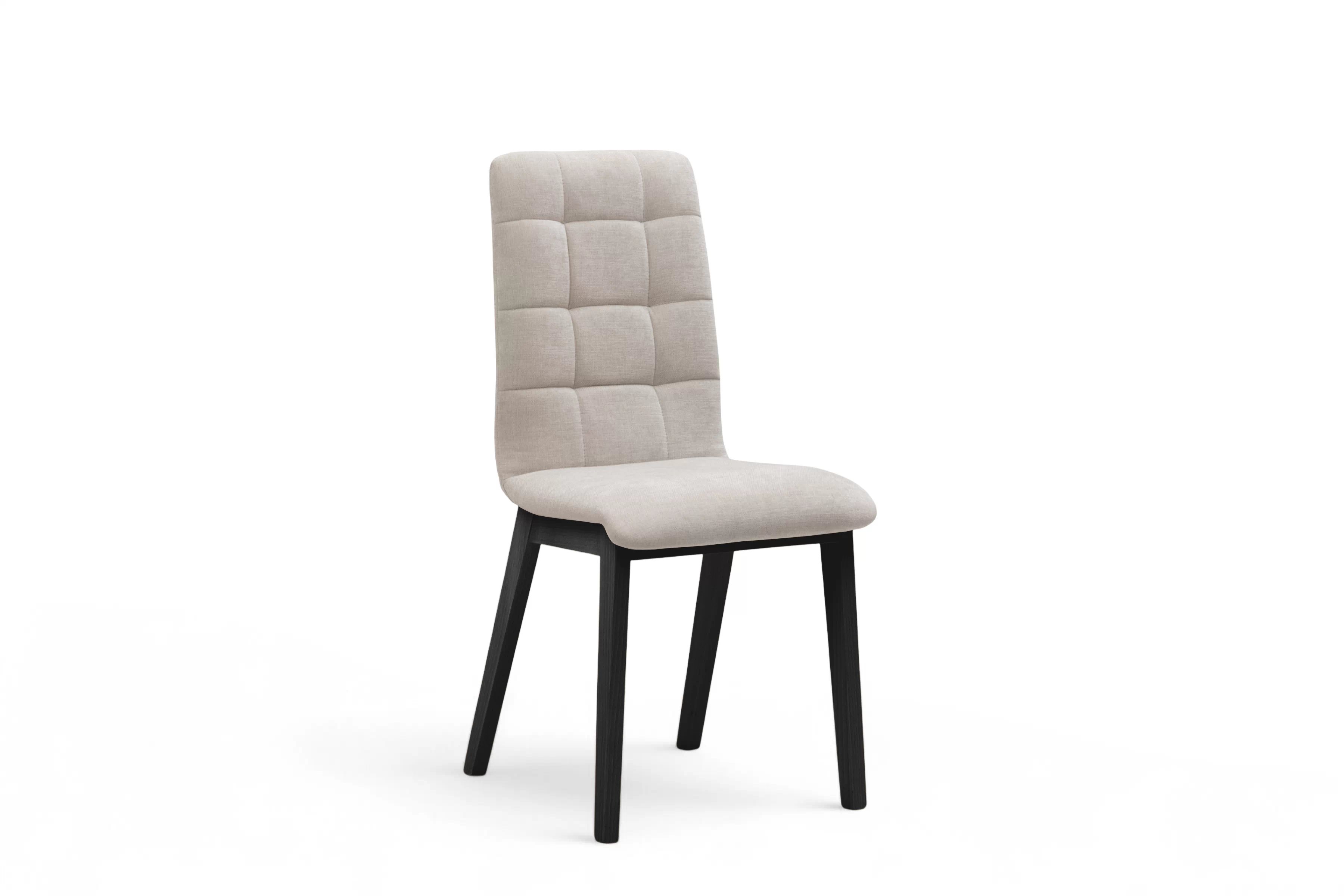 Čalouněná jídelní židle Platinum 4 - světle šedý šenil Wind 05 / černé nohy židle čalouněné Platinum 4  - světlý šedá šenil Wind 05 / Nohy černá