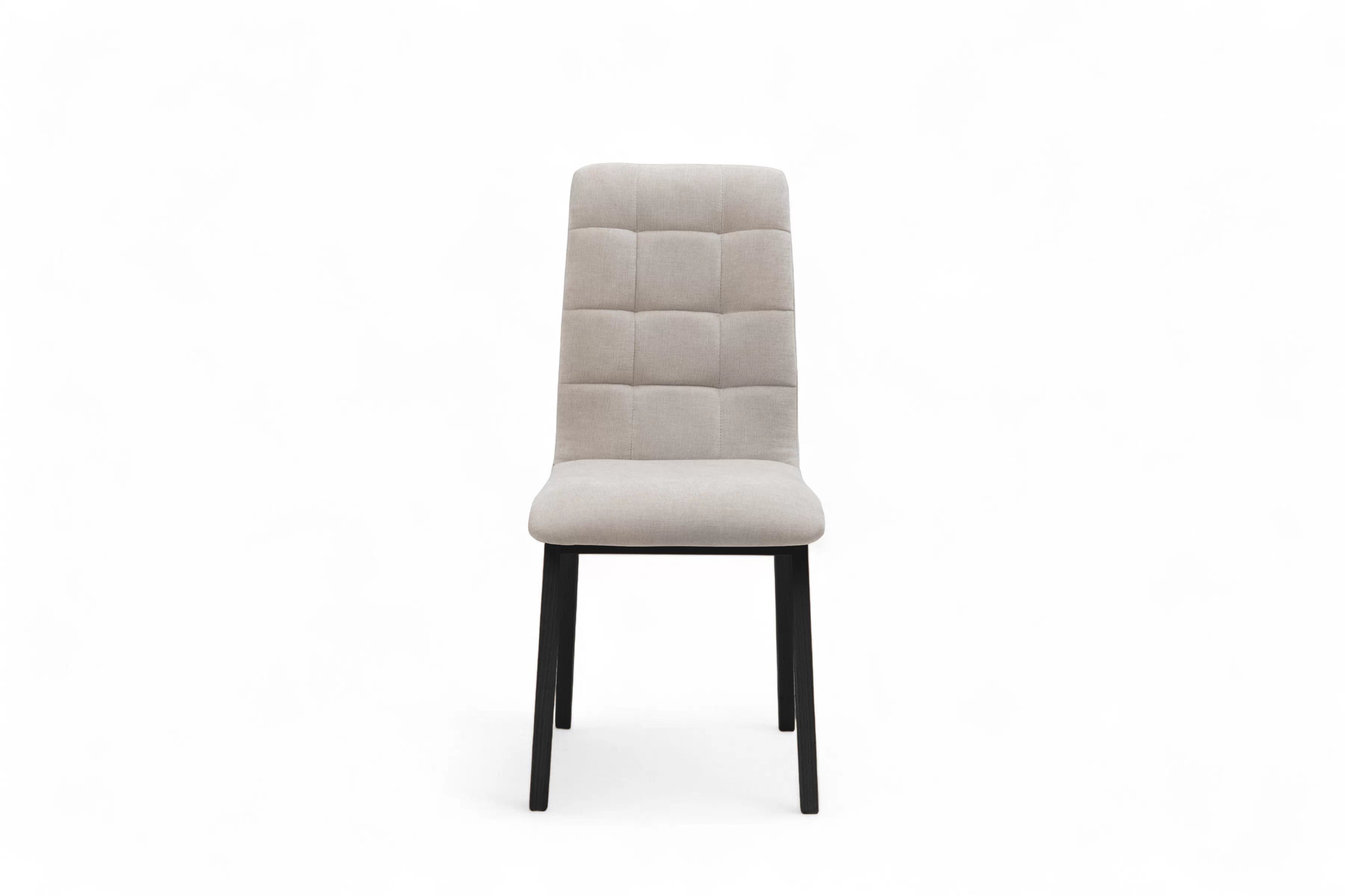 Čalouněná jídelní židle Platinum 4 - světle šedý šenil Wind 05 / černé nohy židle čalouněné Platinum 4  - světlý šedá šenil Wind 05 / Nohy černá